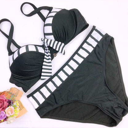 Black Women Summer Beach Bikini Swimwear-STYLEGOING