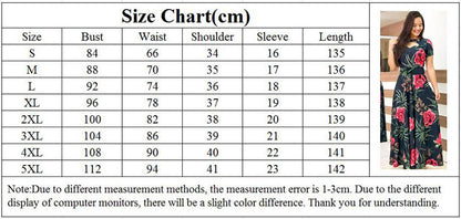Elegant Floral Print Long Dresses for Women