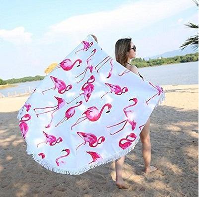 Women Summer Beach Fast Drying Print Beach Towel-STYLEGOING