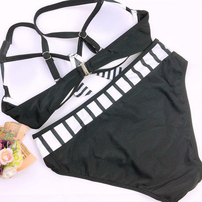 Black Women Summer Beach Bikini Swimwear-STYLEGOING