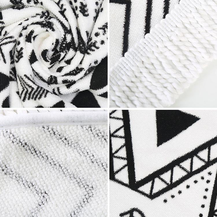 Women Summer Beach Fast Drying Print Beach Towel-STYLEGOING