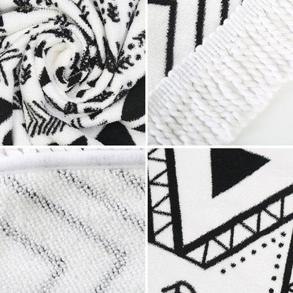 Women Summer Beach Fast Drying Print Beach Towel-STYLEGOING