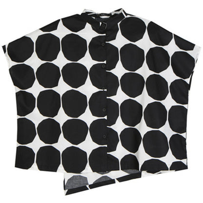 Designed Black and White Dot Short  T Shirts and Skits
