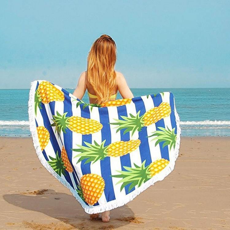 Women Summer Beach Fast Drying Print Beach Towel-STYLEGOING