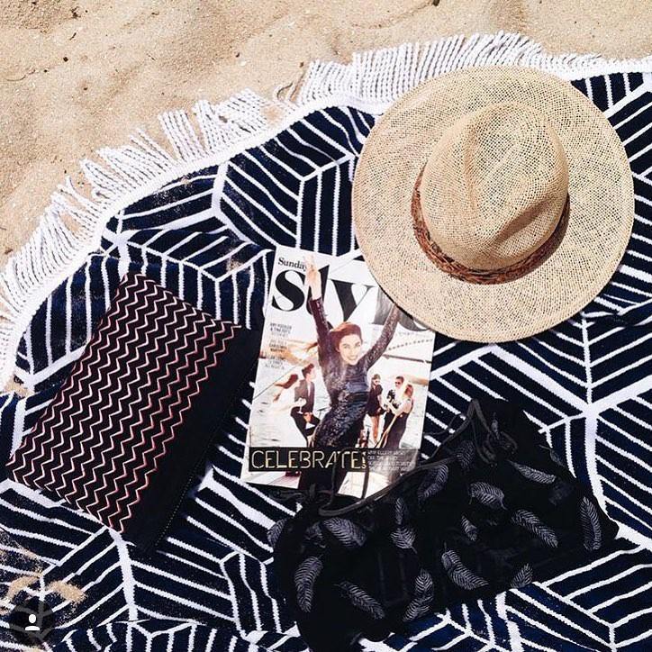 Women Summer Beach Fast Drying Print Beach Towel-STYLEGOING