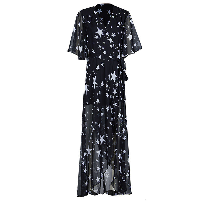 Summer Women Chiffon Long Beach Dresses Cover Ups