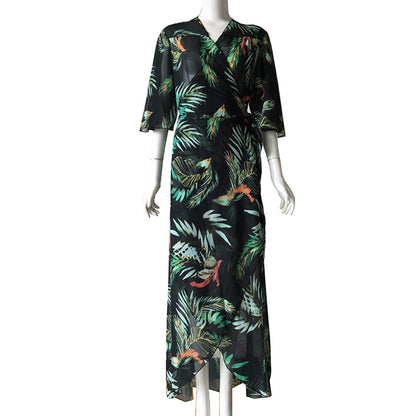Summer Women Chiffon Long Beach Dresses Cover Ups