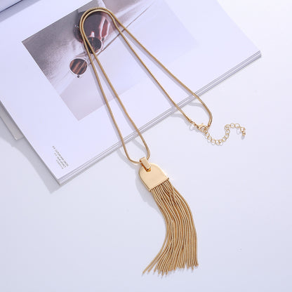Women Fashion Tassels Long Sweater Chains