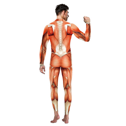 3D Colorful Print Cosplay Jumpsuits for Men