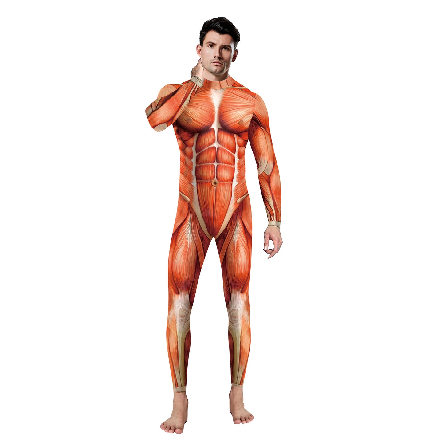 3D Colorful Print Cosplay Jumpsuits for Men