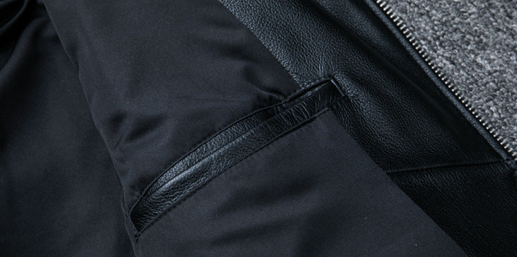 Designed Motorcycle Cowhide Leather Jackets for Men