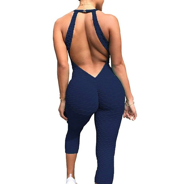 Sexy Elastic Exercising Yoga Jumpsuits for Women