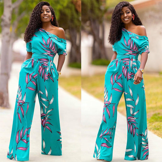 Sexy One Shoulder Women Jumpsuits