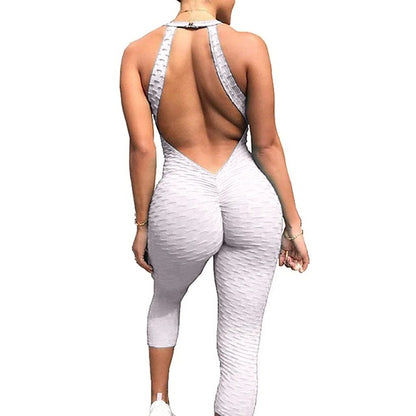 Sexy Elastic Exercising Yoga Jumpsuits for Women