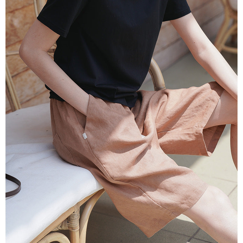 Leisure Linen Summer Women Short Pants