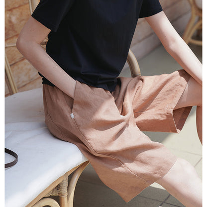 Leisure Linen Summer Women Short Pants