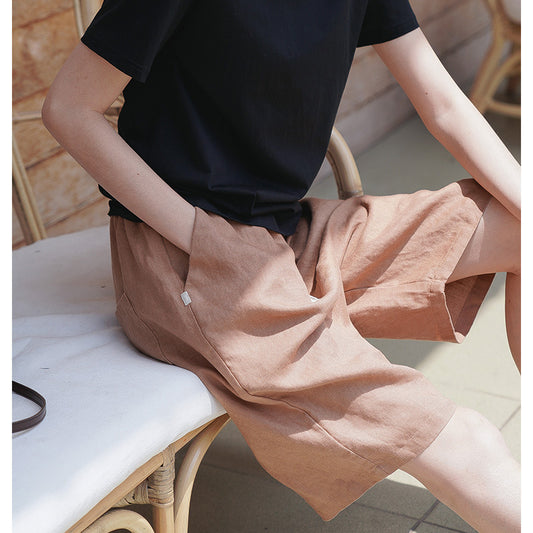 Leisure Linen Summer Women Short Pants