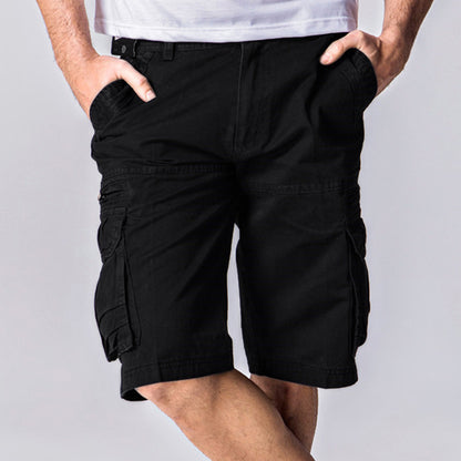 Plus Sizes Cotton Cropped Short Pants for Men