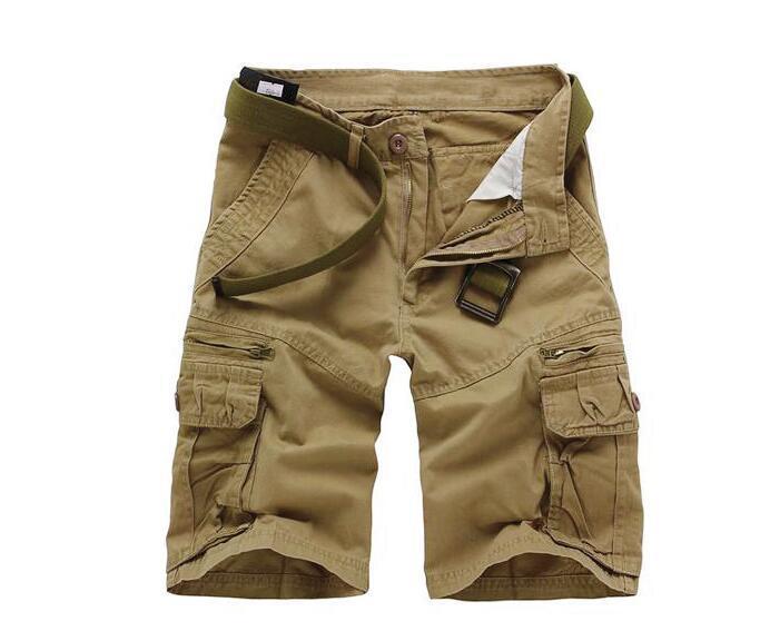 Plus Sizes Cotton Cropped Short Pants for Men