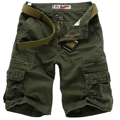 Plus Sizes Cotton Cropped Short Pants for Men