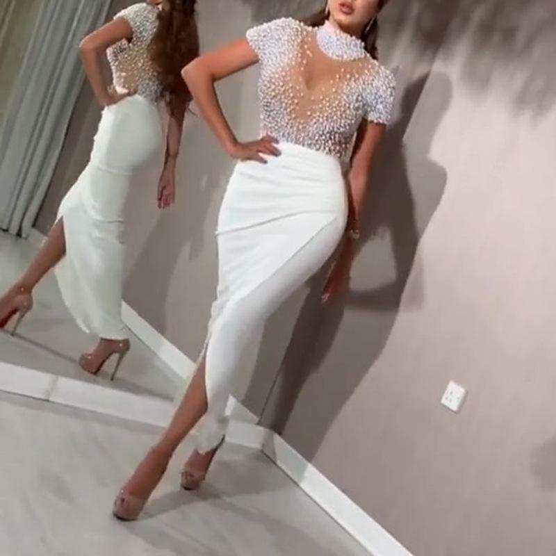 Sexy See Through Evening Dresses-STYLEGOING
