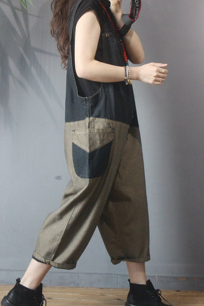 Vintage Women Split Joint Rompers-STYLEGOING