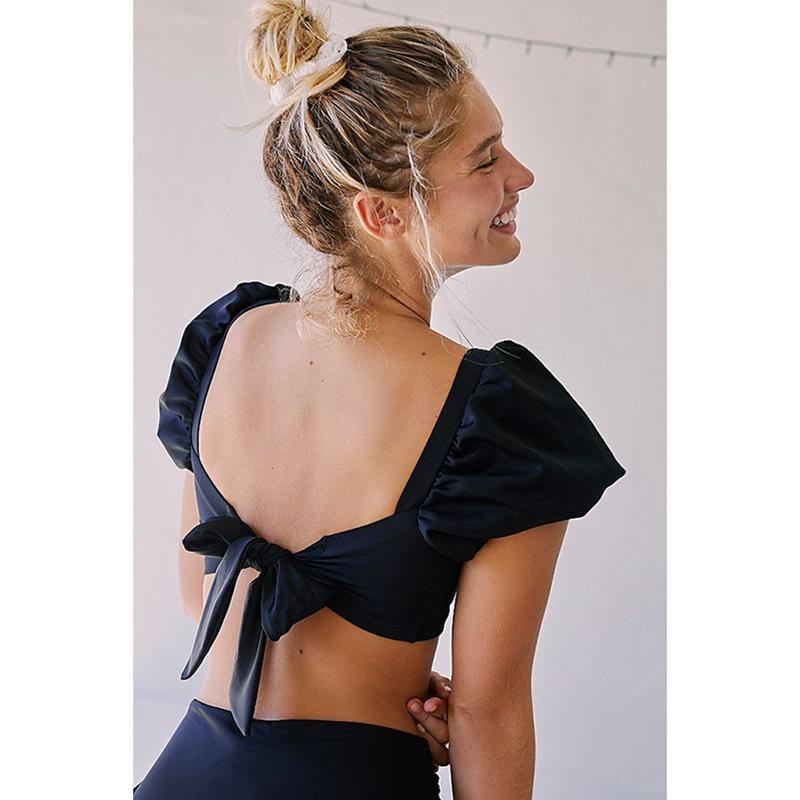 Puff Sleeves Summer Beach Swimsuits-STYLEGOING