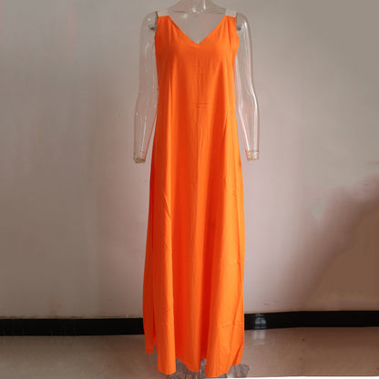 Summer Simple Loose Long Dresses