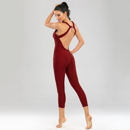 Sexy Elastic Exercising Yoga Jumpsuits for Women