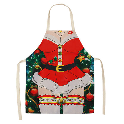 Merry Christmas Cartoon Design Aprons