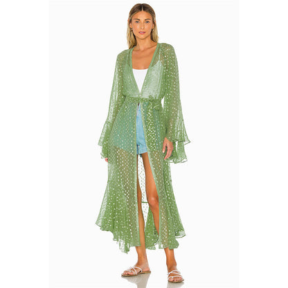 Sexy Cover Up Polka Dot Beach Dress