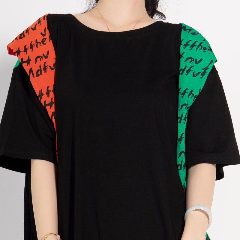Leisure Linen Summer Women Plus Sizes Midi Dresses