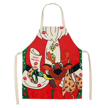 Merry Christmas Cartoon Design Aprons