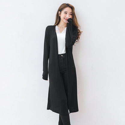 Simple Design Sun Proof Long Sleeves Women Tops