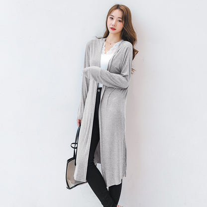 Simple Design Sun Proof Long Sleeves Women Tops
