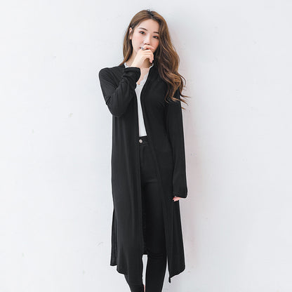 Simple Design Sun Proof Long Sleeves Women Tops