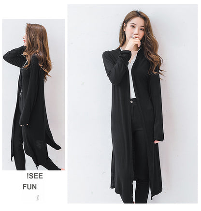 Simple Design Sun Proof Long Sleeves Women Tops