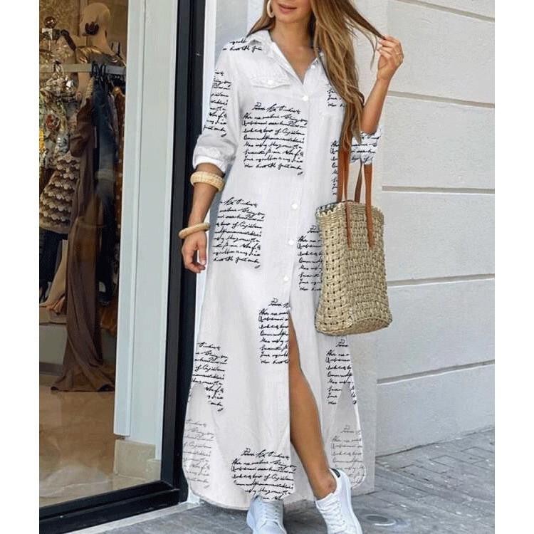Leisure Fashion T Shirt Long Dresses-STYLEGOING