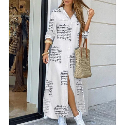 Leisure Fashion T Shirt Long Dresses-STYLEGOING