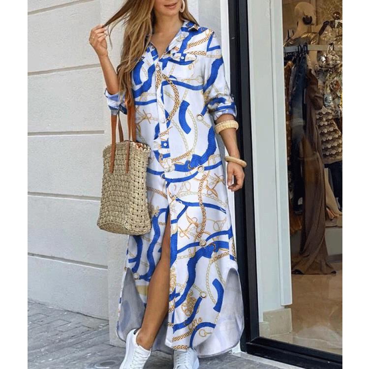 Leisure Fashion T Shirt Long Dresses-STYLEGOING