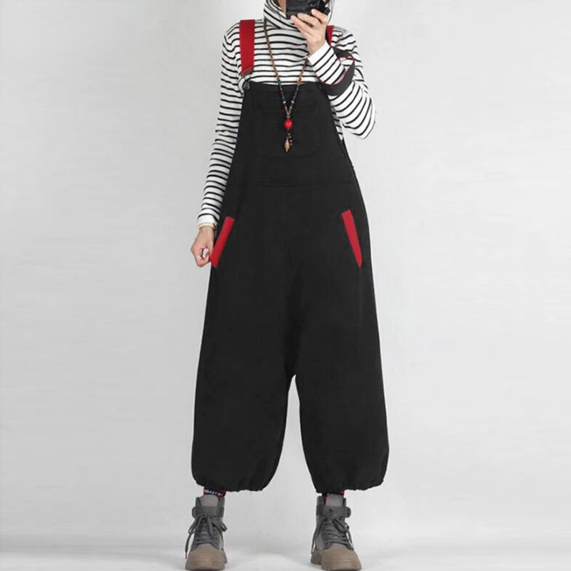 New Split Joint Casual Overalls Jumpsuits-STYLEGOING