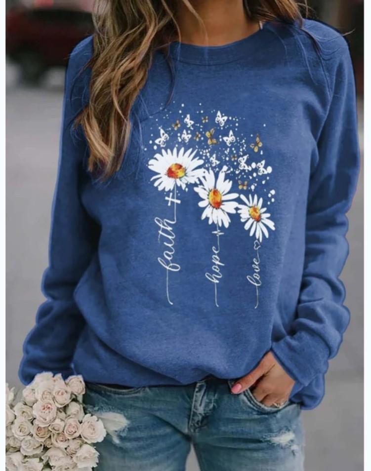 Fall Round Neck Leisure Loose Sweaters-STYLEGOING