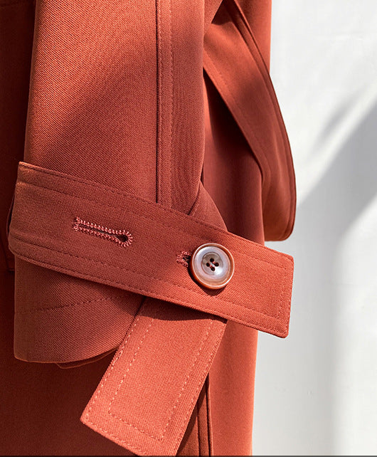 Fashion Fall Wind Break Long Overcoats for Women