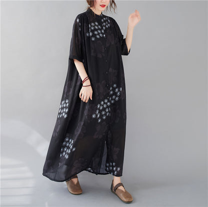 Summer Fashion Plus Sizes Chiffon Shirts Dresses