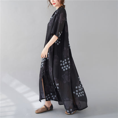 Summer Fashion Plus Sizes Chiffon Shirts Dresses