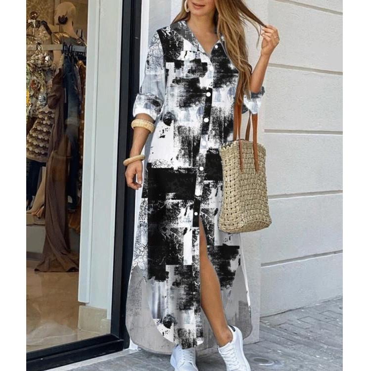 Leisure Fashion T Shirt Long Dresses-STYLEGOING
