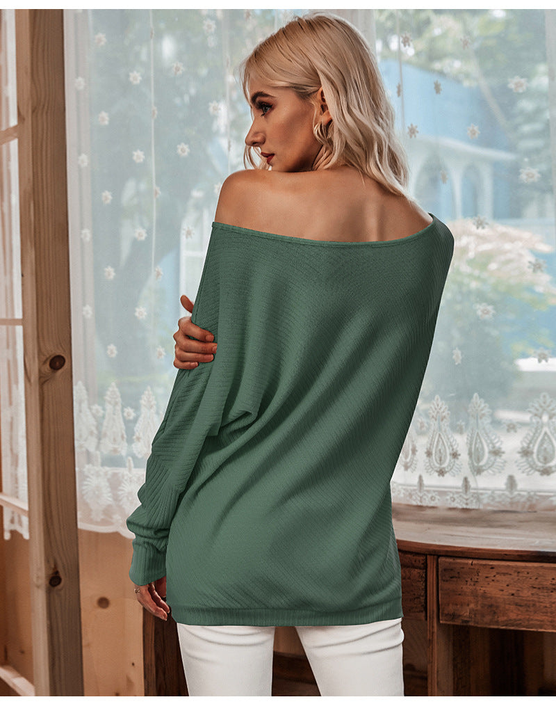 Sexy Off The Shoulder Batwing Women Blouses for Women
