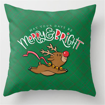 5pcs/package Christmas Green Pillow Case