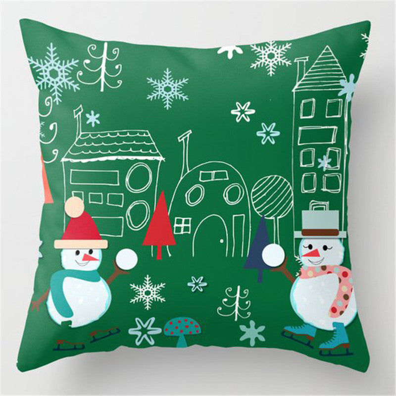 5pcs/package Christmas Green Pillow Case