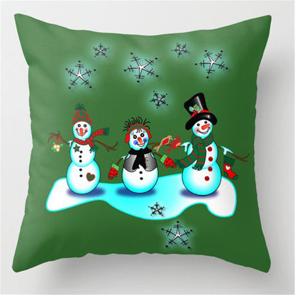 5pcs/package Christmas Green Pillow Case